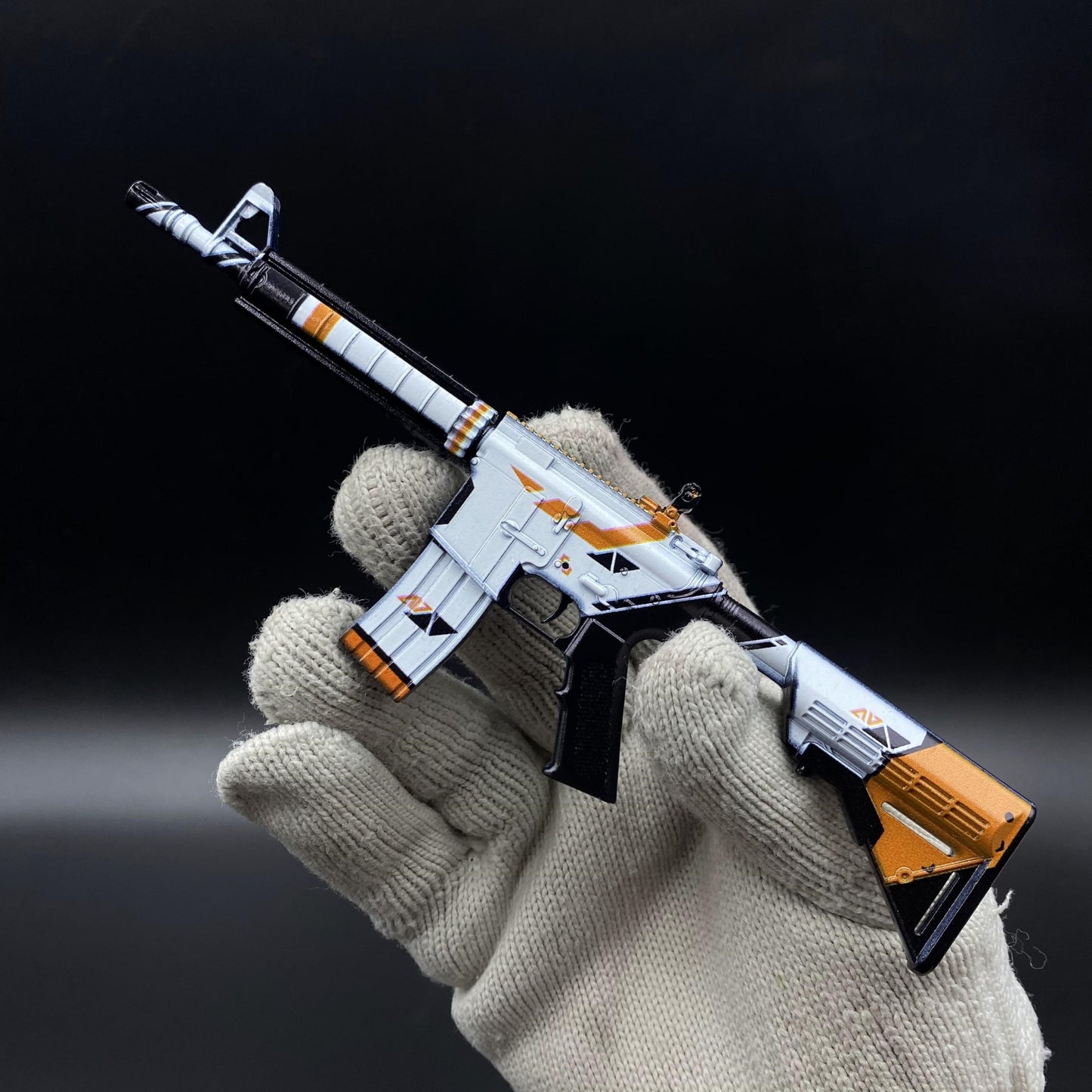 CS Game Skin M4A4 Asiimov Mini Metal Game Replica For Collection