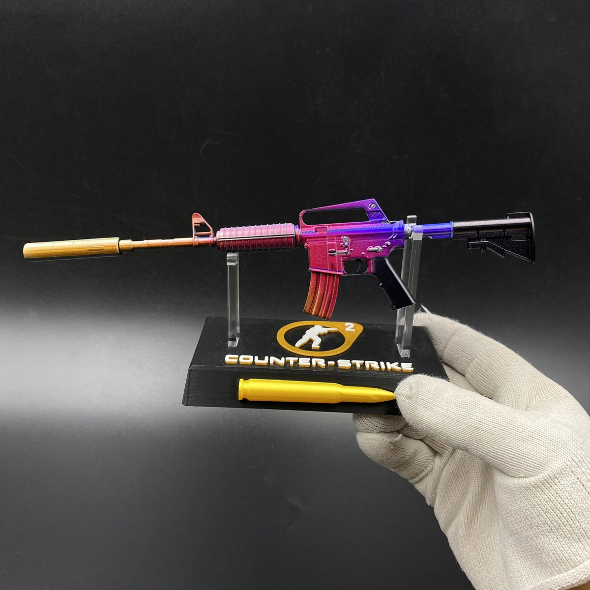 Hot Game CS Fade Tiny M4A1-S Metal Replica For Collectible