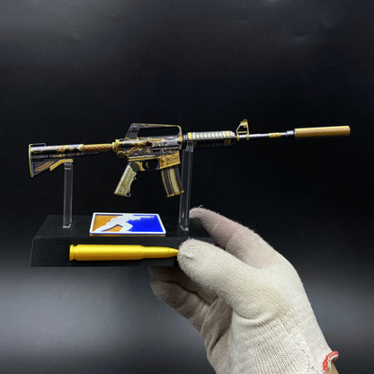 CS Golden Coil M4A1-S Metal Replica Game Prop Collectible