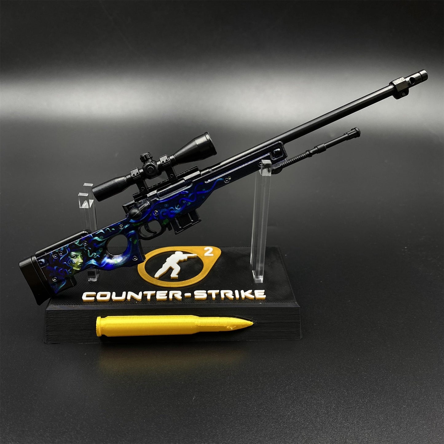 Hot Game CS2 Medusa AWP Metal Replica Game Prop Collectible