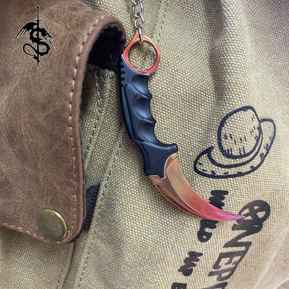 Fade Skin Mini Karambit Keychain