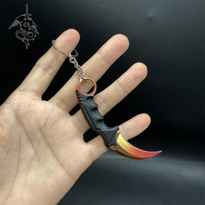 Fade Skin Mini Karambit Keychain