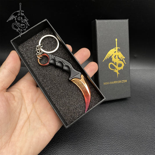 Fade Skin Mini Karambit Keychain