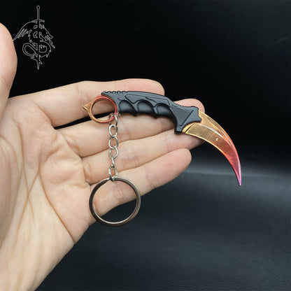 Fade Skin Mini Karambit Keychain