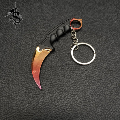 Fade Skin Mini Karambit Keychain