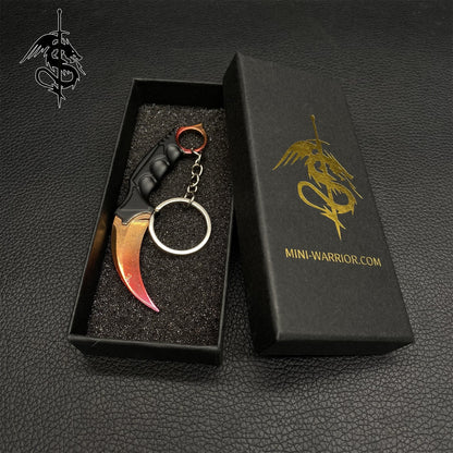 Fade Skin Mini Karambit Keychain