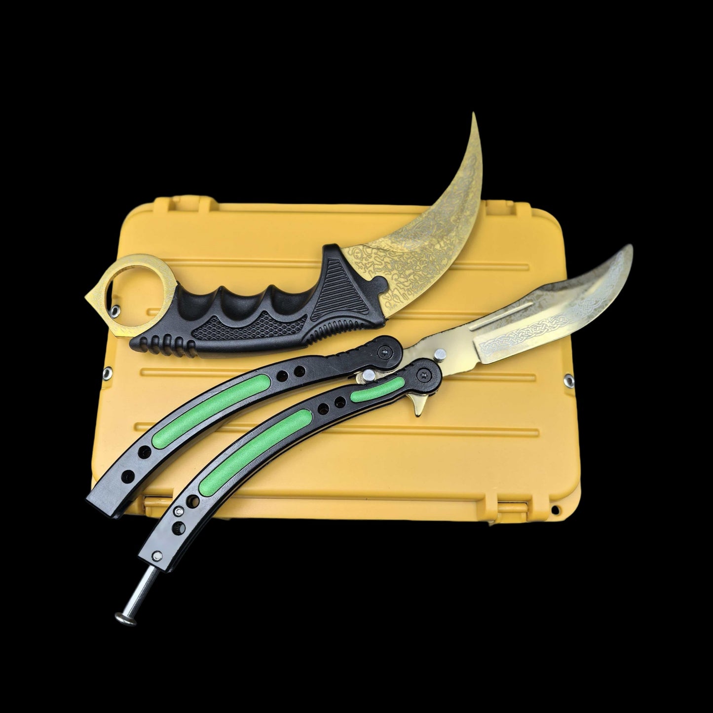 Lore Skin Karambit Trainer & Balisong Knife With Gift Case