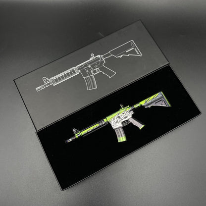 CS Game Skin M4A4 Full Throttle Mini Metal Game Replica For Collection