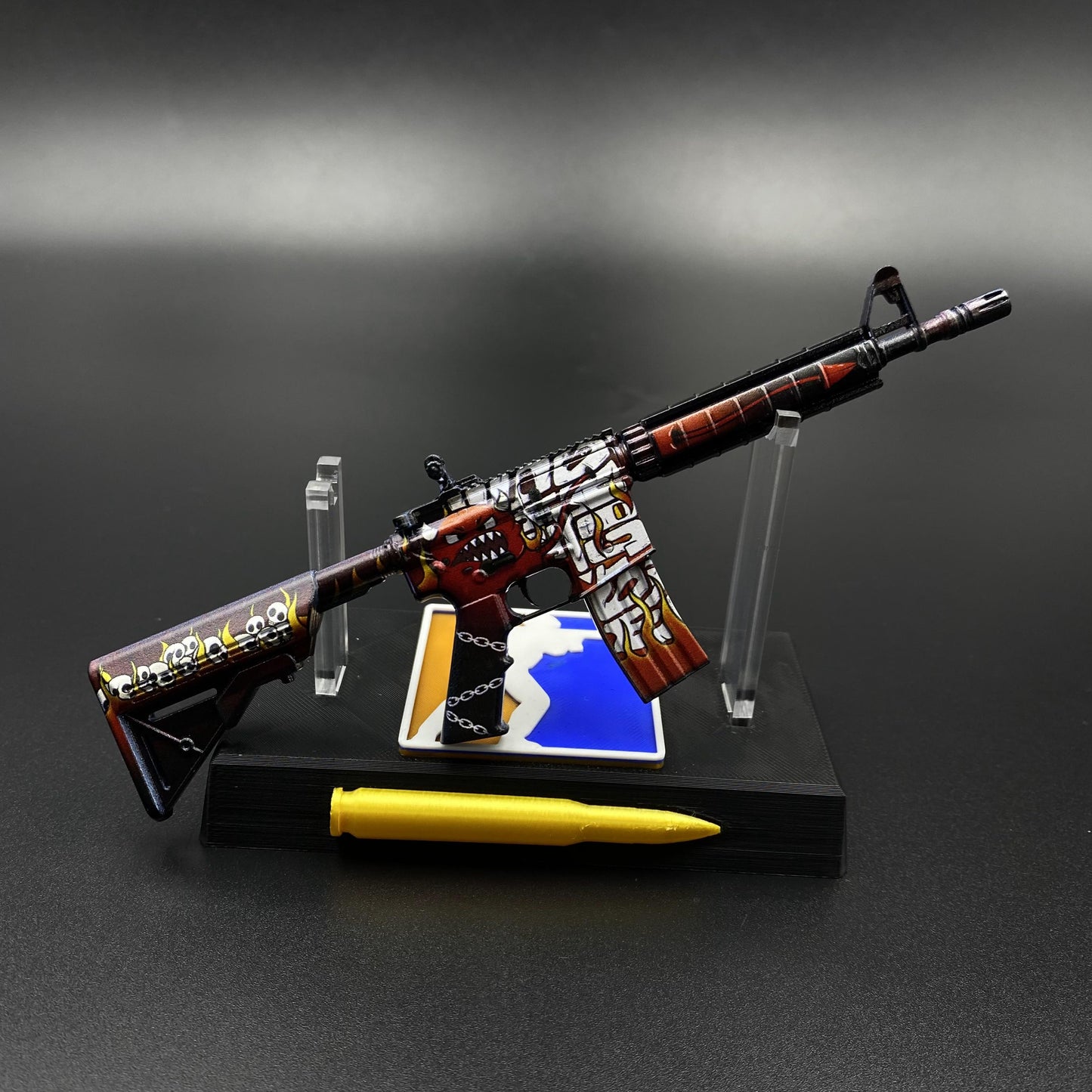 CS2 Game Skin M4A4 Hellfire Mini Metal Game Replica For Collection