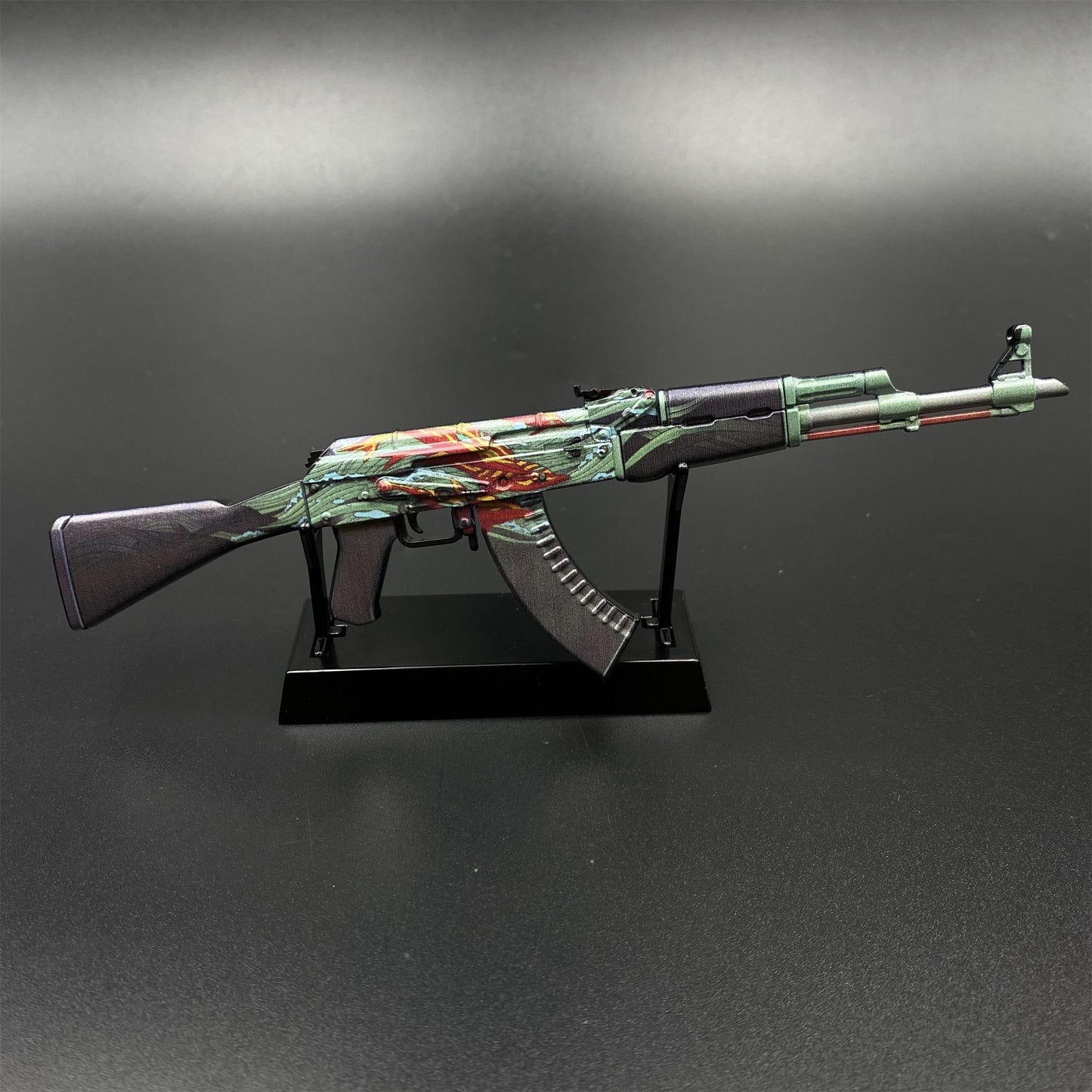 CS2 Game Peripheral - Tiny Gun AK47 Aquamarine Revenge Metal Replica Game Prop Collectible