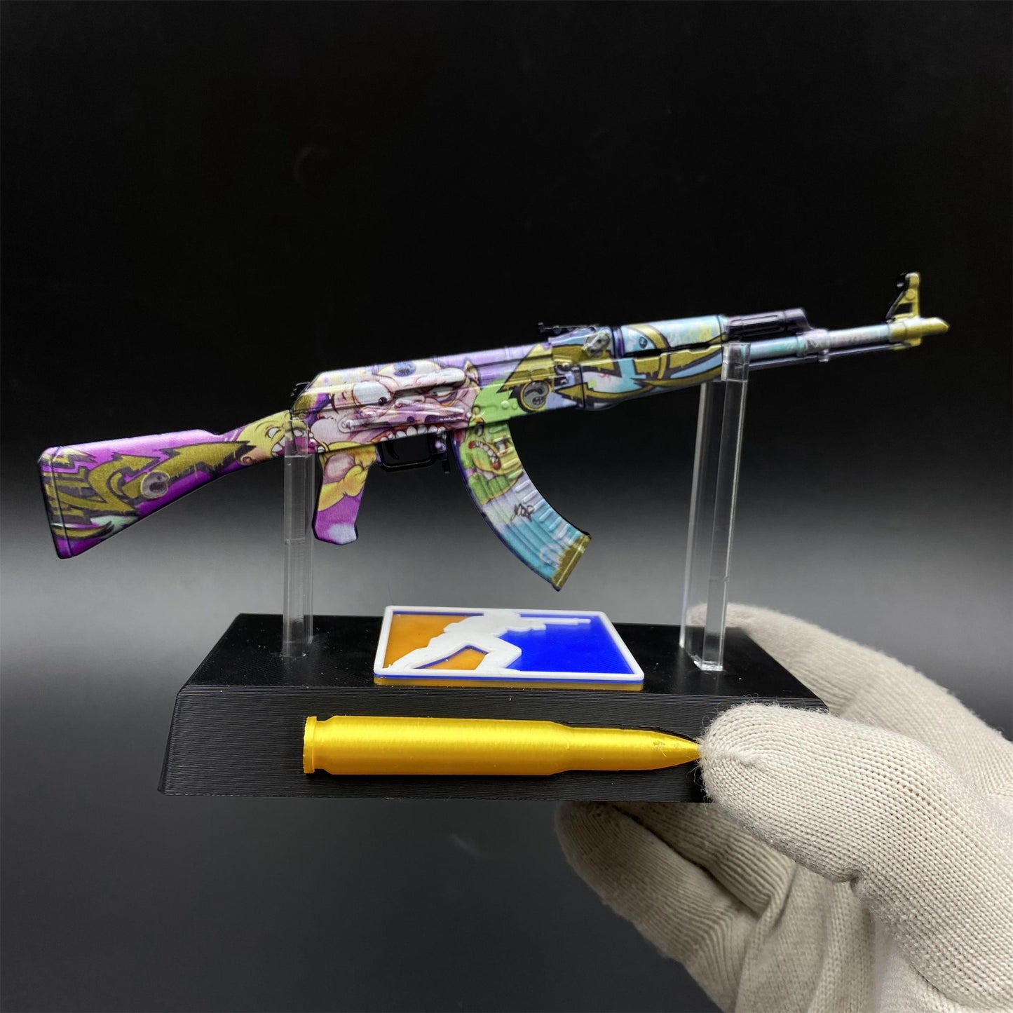Metal Tiny CS2 Hot Skin B the Monster AK47 Gun Miniature For Collection