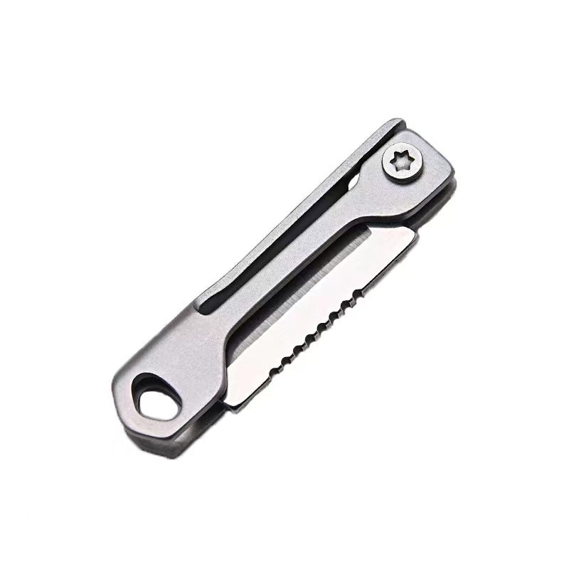 High-end Super Mini Steel Keychain EDC Folding Knife