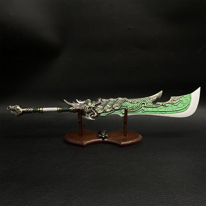 Eastern Mythical Beast Azura Dargon Golden Lion Broadsword Cool Greatsword Metal Arts
