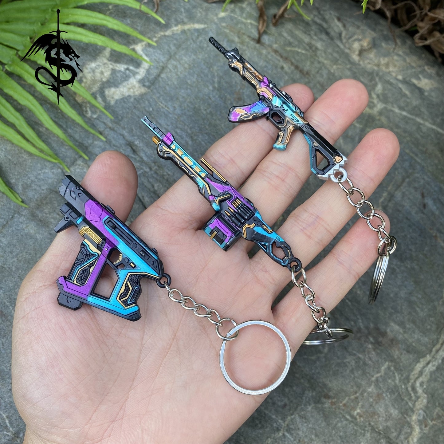 Metal Vandal Mini Keychain Weapon Replica Pendant