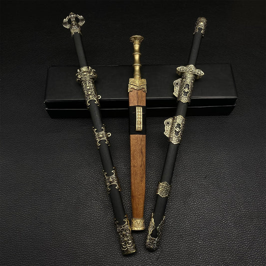 Hand-Forged Steel Ancient Chinese Sword Miniature