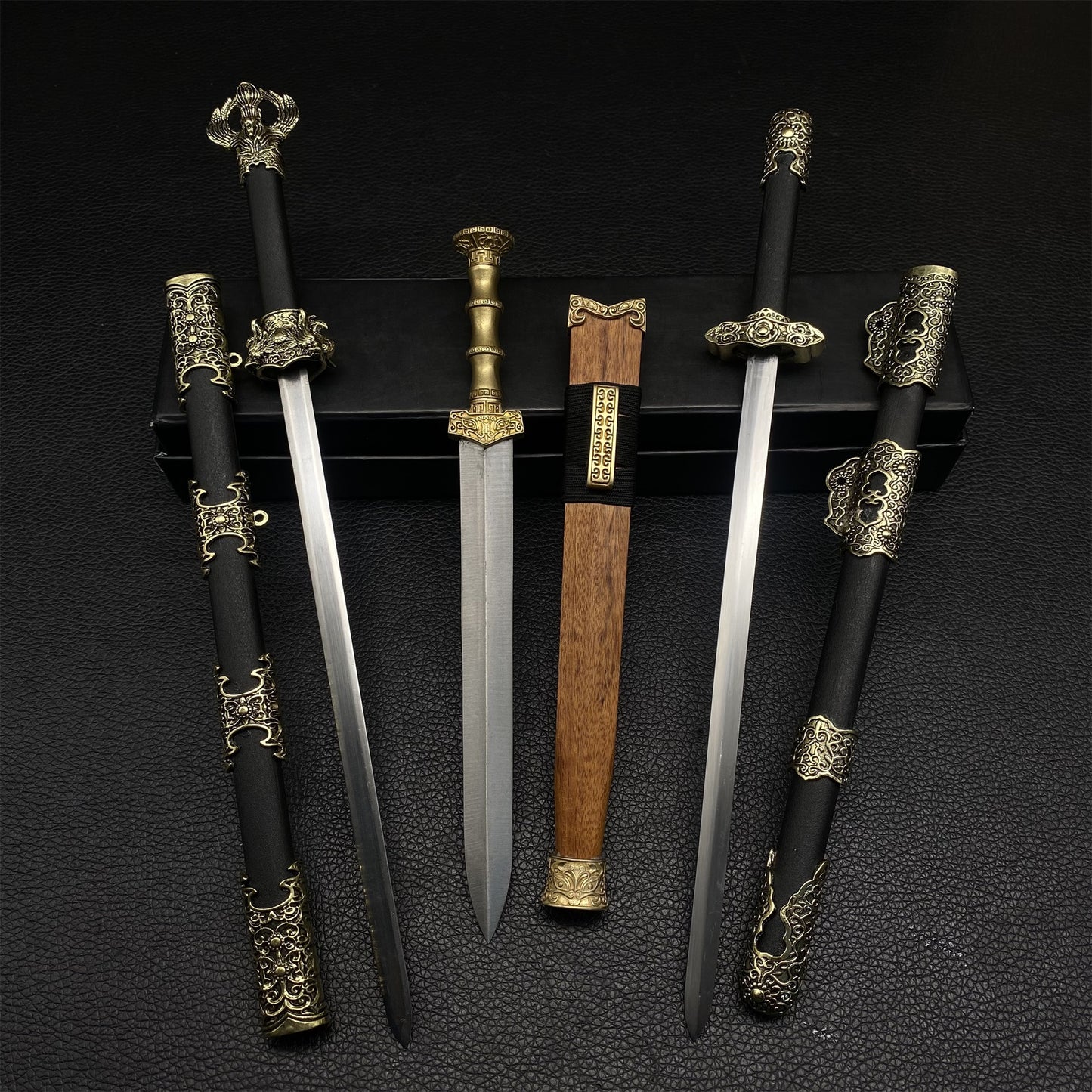 Hand-Forged Steel Ancient Chinese Sword Miniature