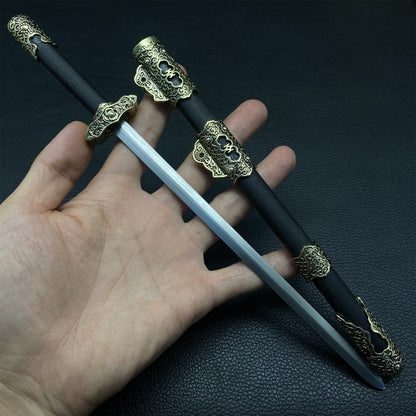 Hand-Forged Steel Ancient Chinese Sword Miniature
