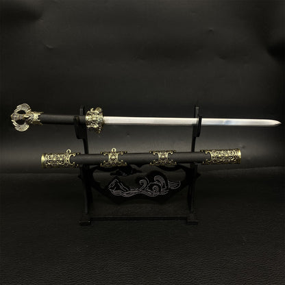 Hand-Forged Steel Ancient Chinese Sword Miniature
