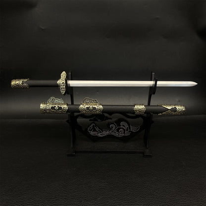 Hand-Forged Steel Ancient Chinese Sword Miniature