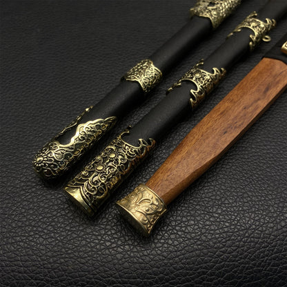 Hand-Forged Steel Ancient Chinese Sword Miniature