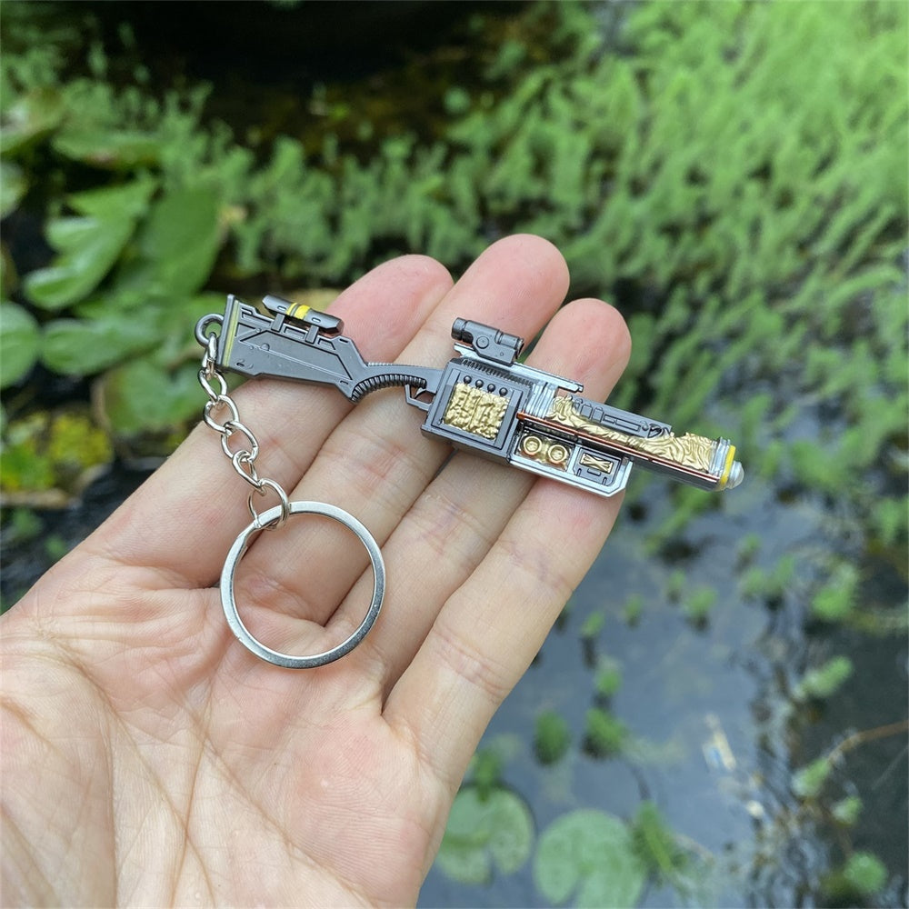Hot Game Mini Gun Metal Keychain 10 Options