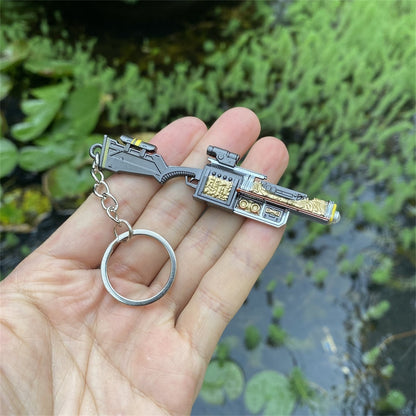 Hot Game Mini Gun Metal Keychain 10 Options