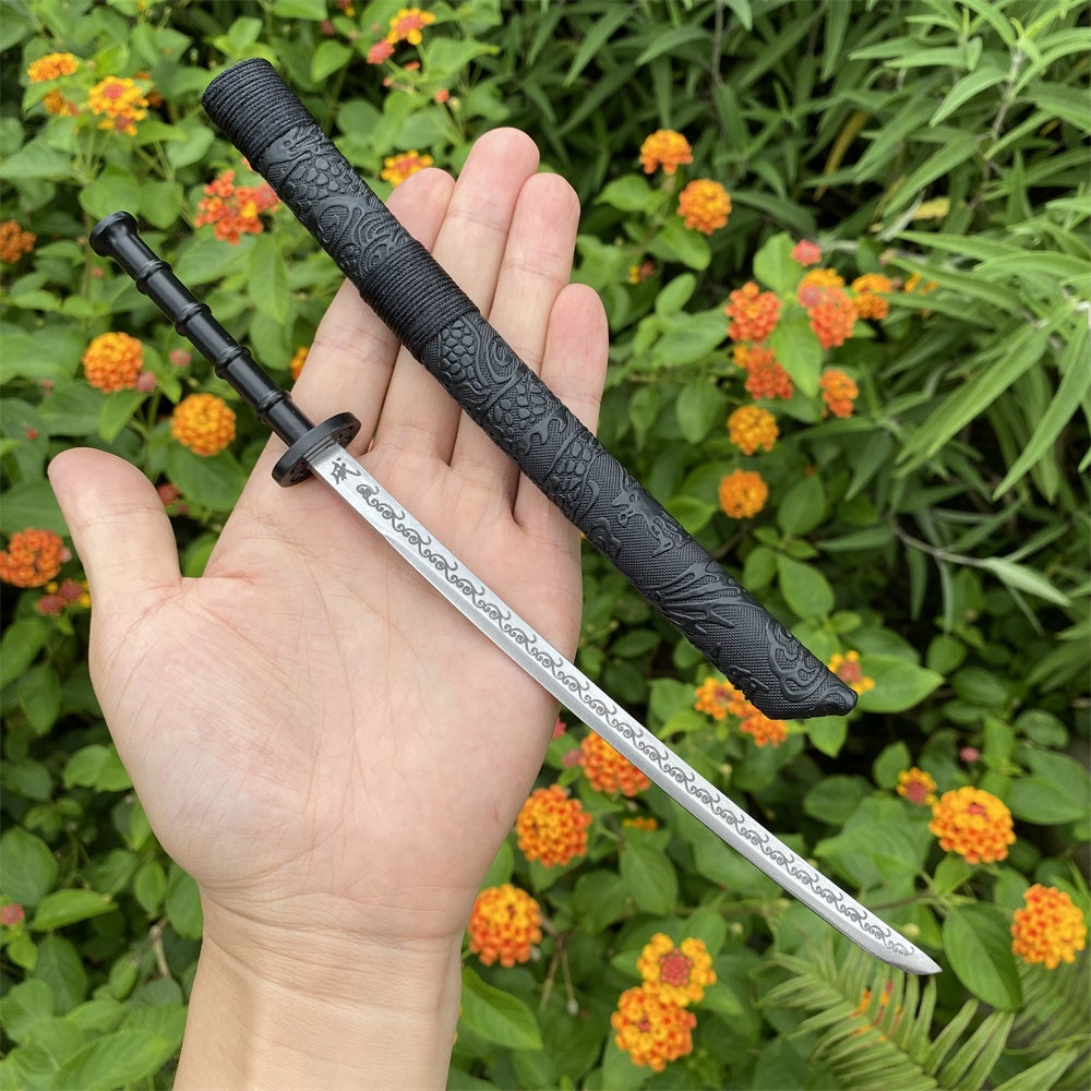 Hand-Forged Mini QiJia Sword Sharp Blade Tiny Katana