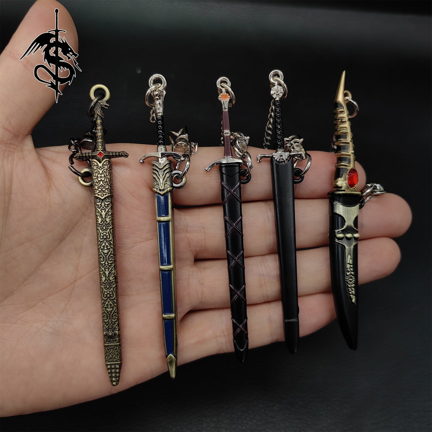 GOT Sword Keychain Man Gift 5 In 1 Pack