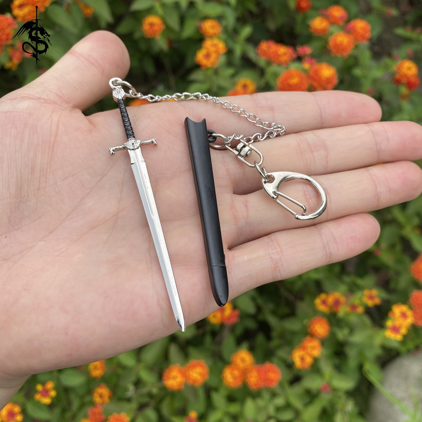 Middle Age Weapon Sword Keychain 5 In 1 Pack