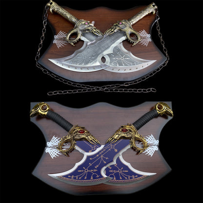 Steel Blades of Chaos Life-size Metal Replica