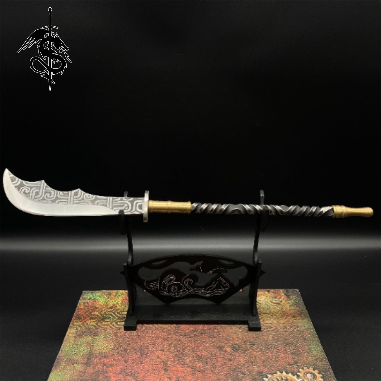 High-End Steel Hand Forged Long Handle Spear 33CM/13"