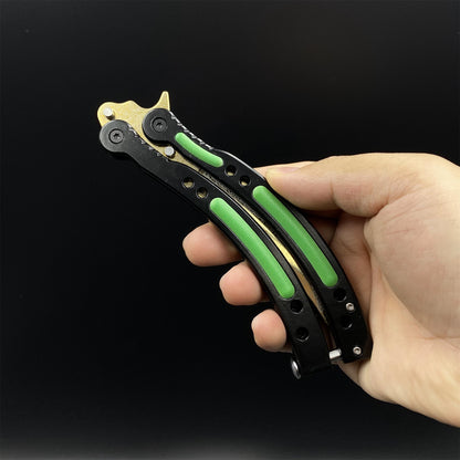 Lore Skin Karambit Trainer & Balisong Knife With Gift Case