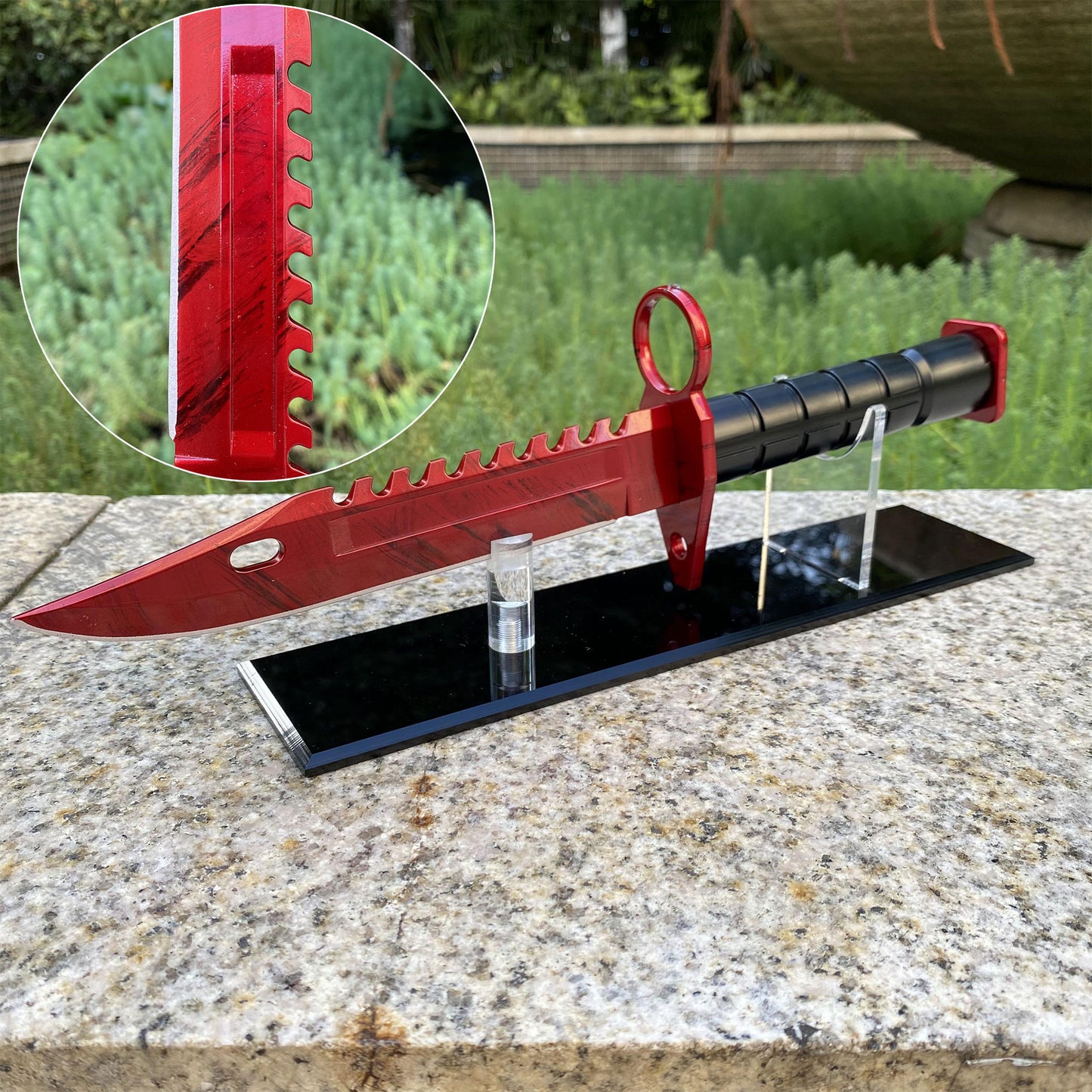 33CM/13" CS2 1:1 Scale Zinc Alloy M9 Bayonet Replica-Blunt Blade Prop