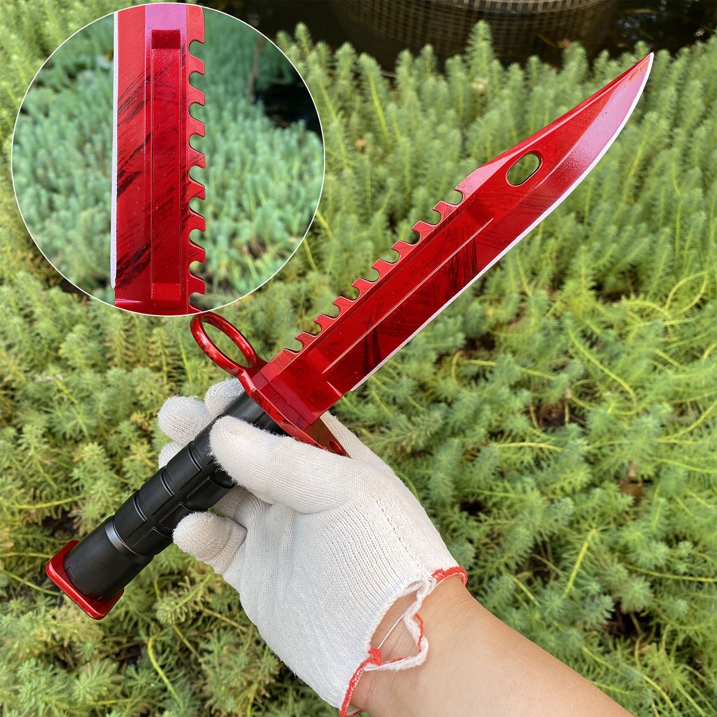 33CM/13" CS2 1:1 Scale Zinc Alloy M9 Bayonet Replica-Blunt Blade Prop