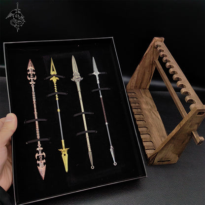 Hot Game Creed Middle Age Weapons 4 In 1 Gift Box
