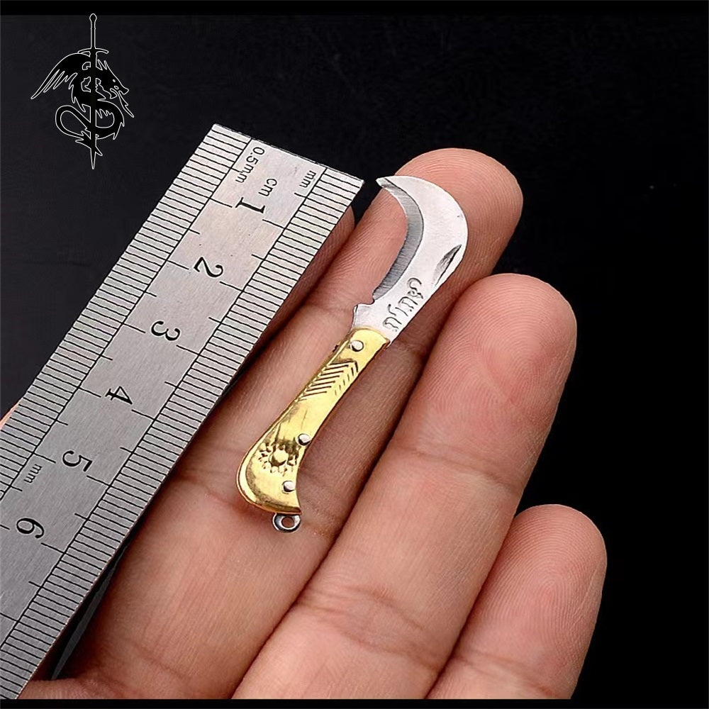 Mini Brass Handle EDC Tool Knife