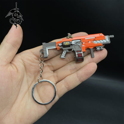 Hot Game Mini Gun Metal Keychain 8 Options