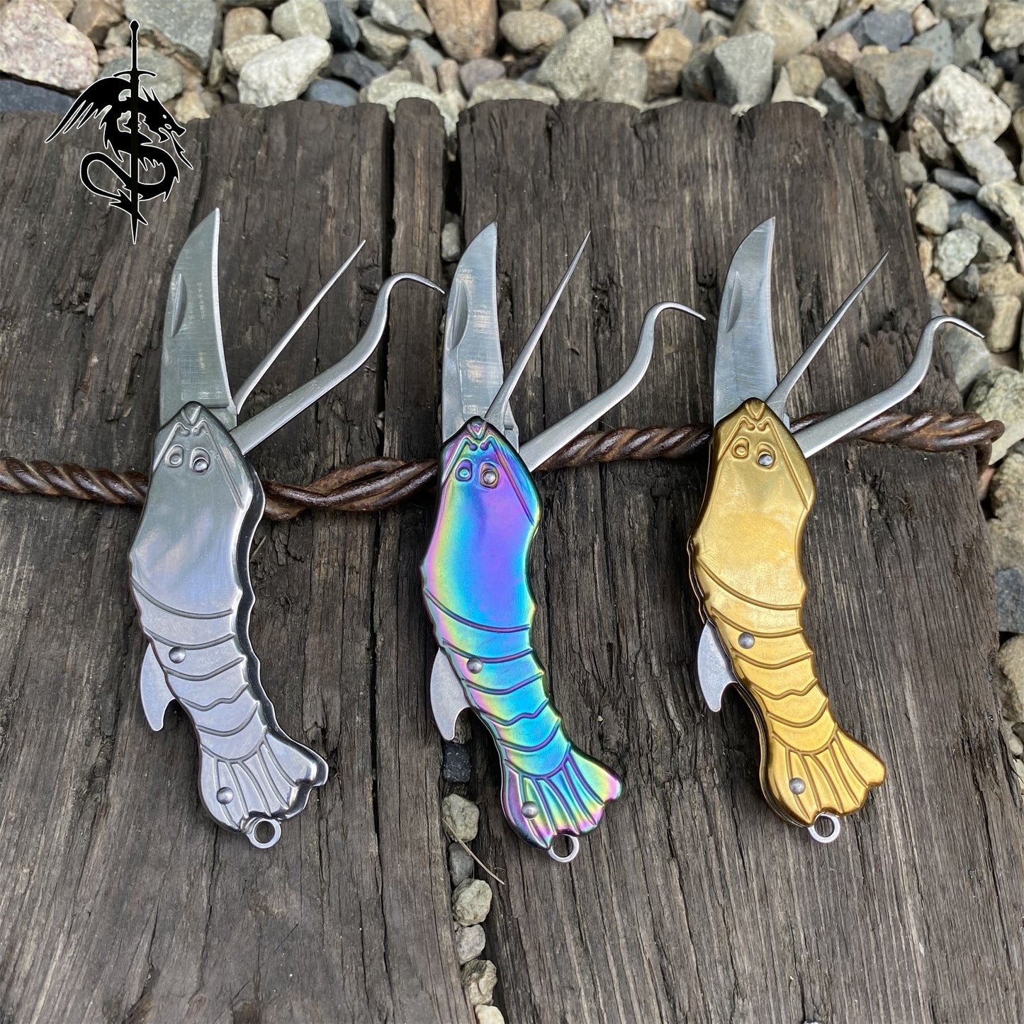 Steel Shrimp Handle Creative Multifunctional Tool Knife