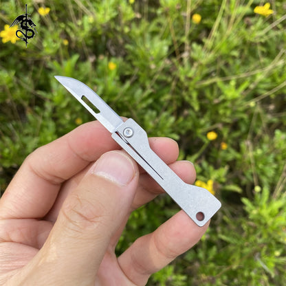 Creative Titanium Alloy Tiny EDC Folding Knife