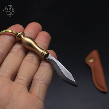 Brass Handle EDC Mini Nepal Pocket Knife