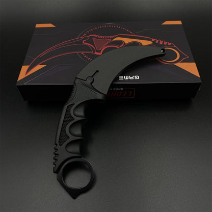 CS2 Game Karambit Night Skin Replica Dull Blade Trainer Knife For Display Collectible Model