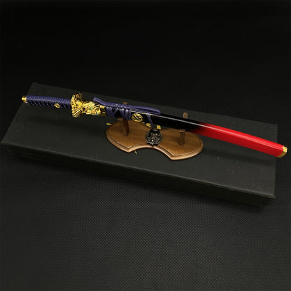 Val Oni Katana Metal Miniature 29.5CM/11.6"