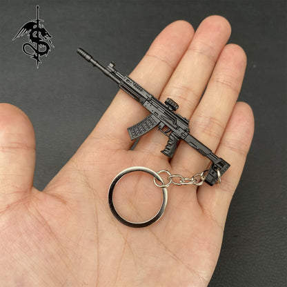 Hot Game Tiny Gun Metal Keychain Pendant