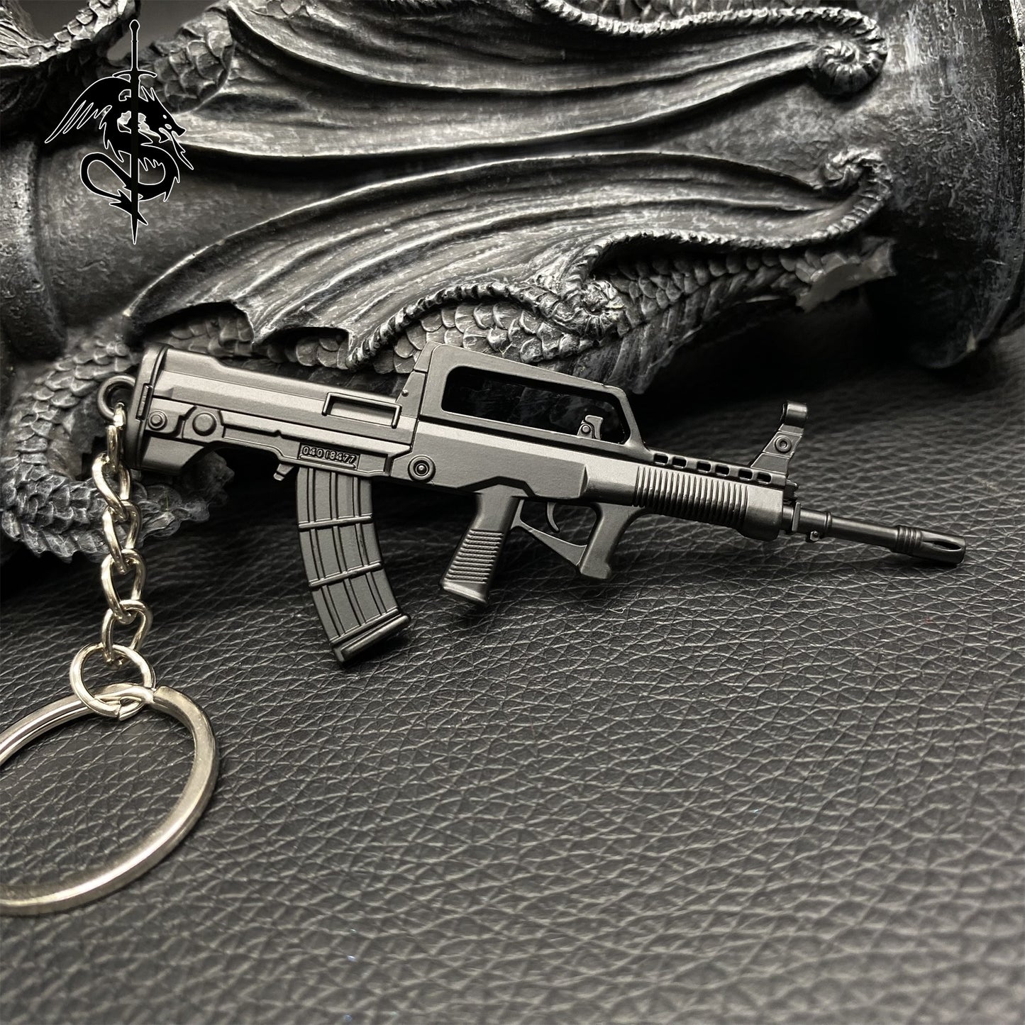 Chinese QBZ95 Mini Gun Keychain Metal Pendant