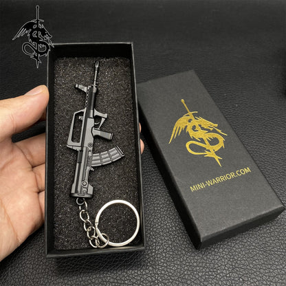 Chinese QBZ95 Mini Gun Keychain Metal Pendant