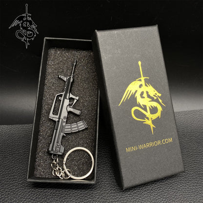 Chinese QBZ95 Mini Gun Keychain Metal Pendant