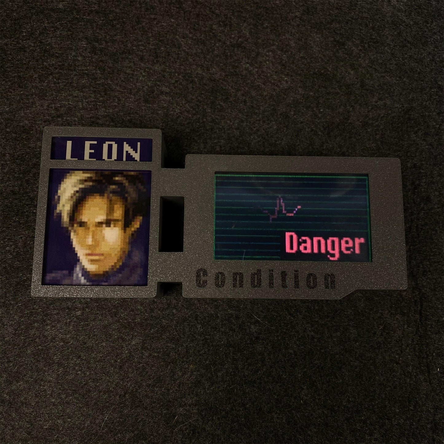 Customized 3D Printed RE Game Character Leon Ada Clarie Chris Hunk Status Screen Bar