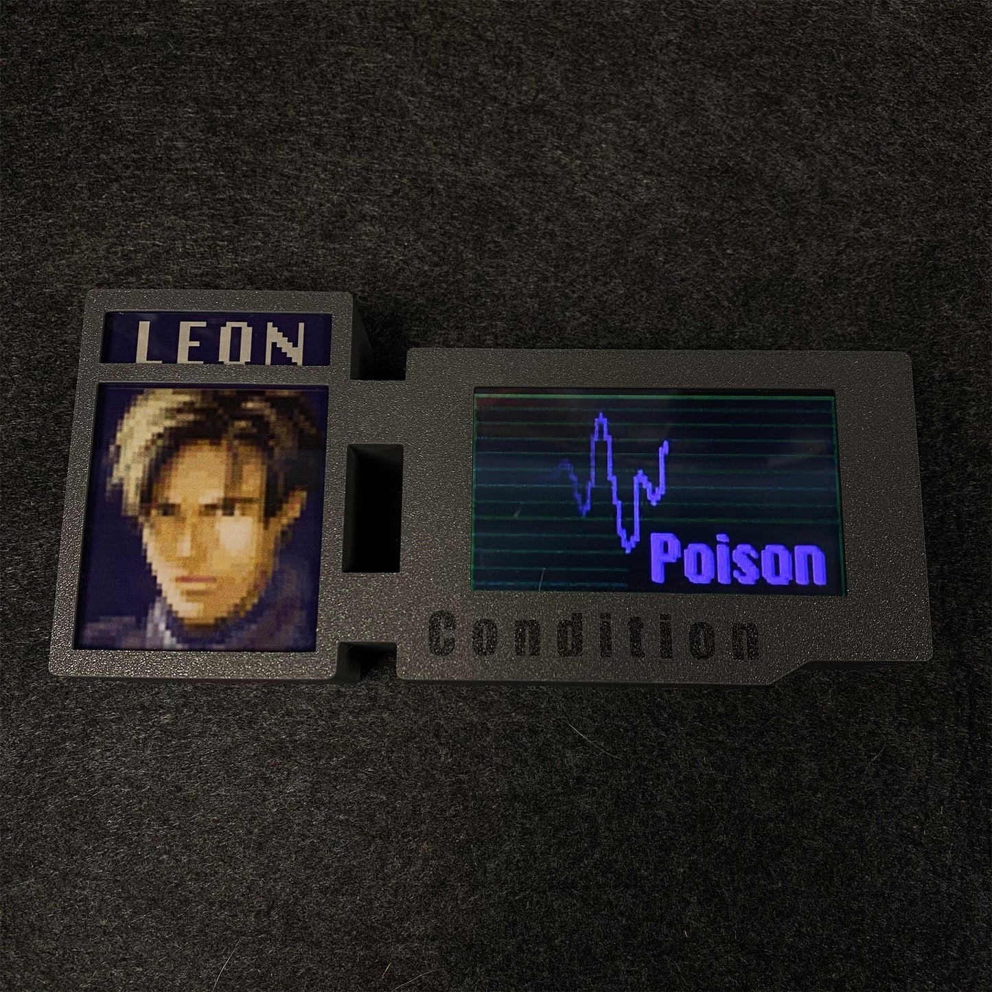 Customized 3D Printed RE Game Character Leon Ada Clarie Chris Hunk Status Screen Bar