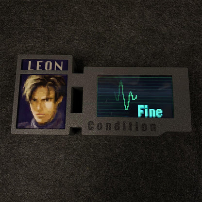 Customized 3D Printed RE Game Character Leon Ada Clarie Chris Hunk Status Screen Bar