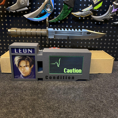 Customized 3D Printed RE Game Character Leon Ada Clarie Chris Hunk Status Screen Bar